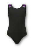 ARDOR leotard by Grand Prix nylon, black+purple, 116cm
