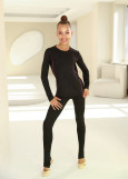 JOSIE long sleeve T-shirt by Grand Prix nylon, black+galaxy, S