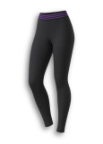 NELLY TWIN stirrup leggings by Grand Prix nylon, black+purple, 128cm