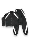 NURA tracksuit by Grand Prix polyamide, black+white, 128cm