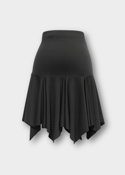 QUINCY latin dance skirt by Grand Prix polyamide micro, black, S
