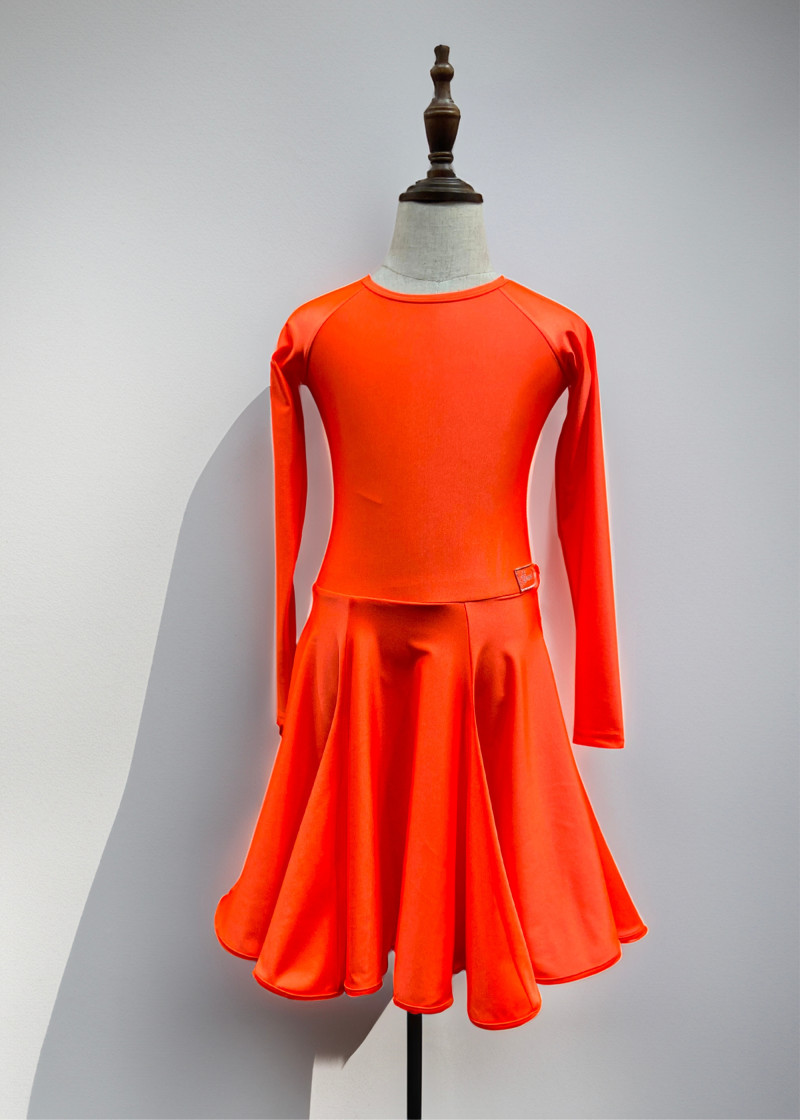 JENNY basic dress by Grand Prix biflex, orange, 146cm