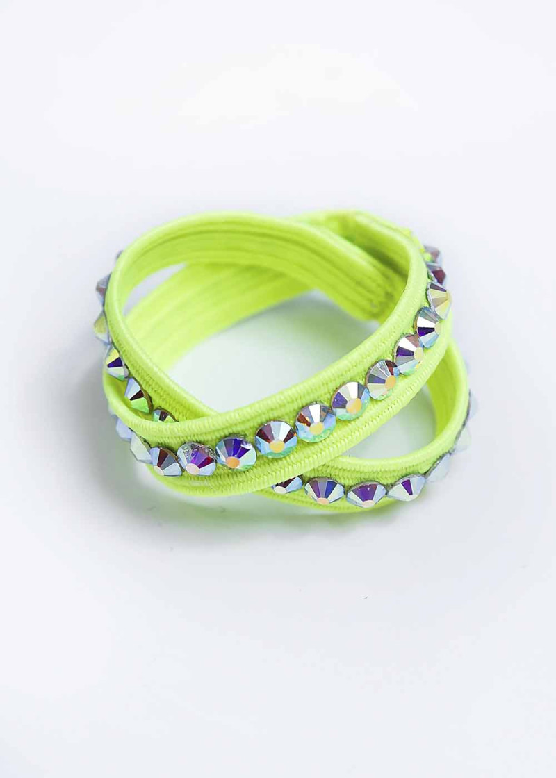 Club band with crystals ss20 tropic lime