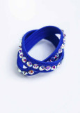 Club band with crystals ss20 cornflower blue