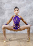 ELSA.D - Rhytmic Gymnastic Leotard 90%polyamide, 10%elastane, purple, 122cm