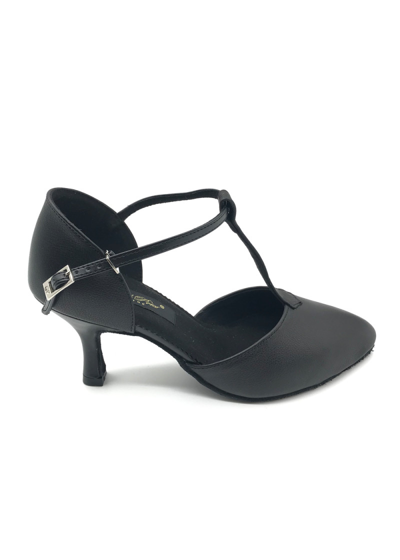 Ladies Social Styles Shoes Grand Prix MILONGA leather, black, 2.5"fl, 42