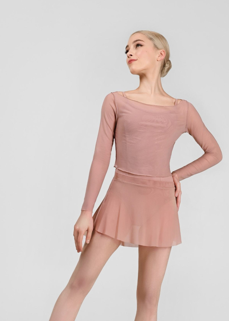 MIRALI top by Grand Prix mesh, corall almond, M-L