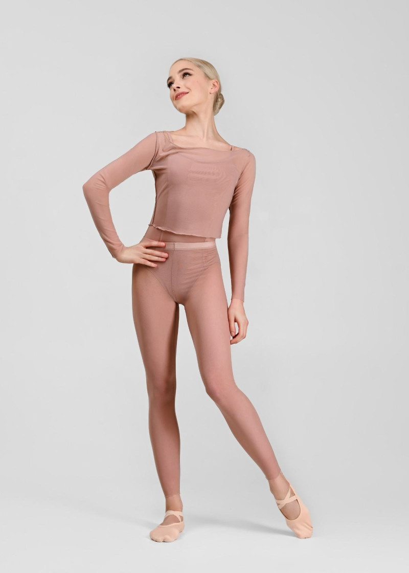 NILA mesh leggings by Grand Prix mesh, coral almond, XS