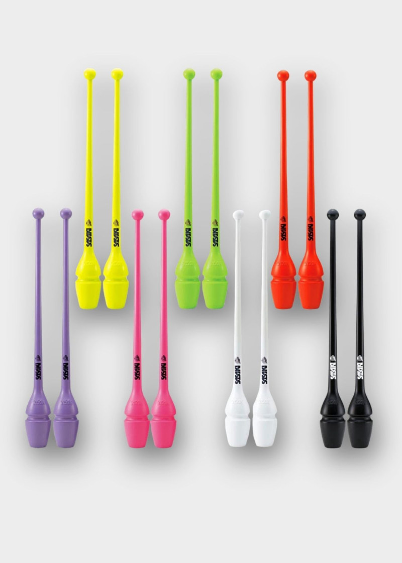 Clubs for gymnastics SASAKI NEW FIG M-34JKH, 40.5 rubber, Purple (PP), 40.5cm, 150g