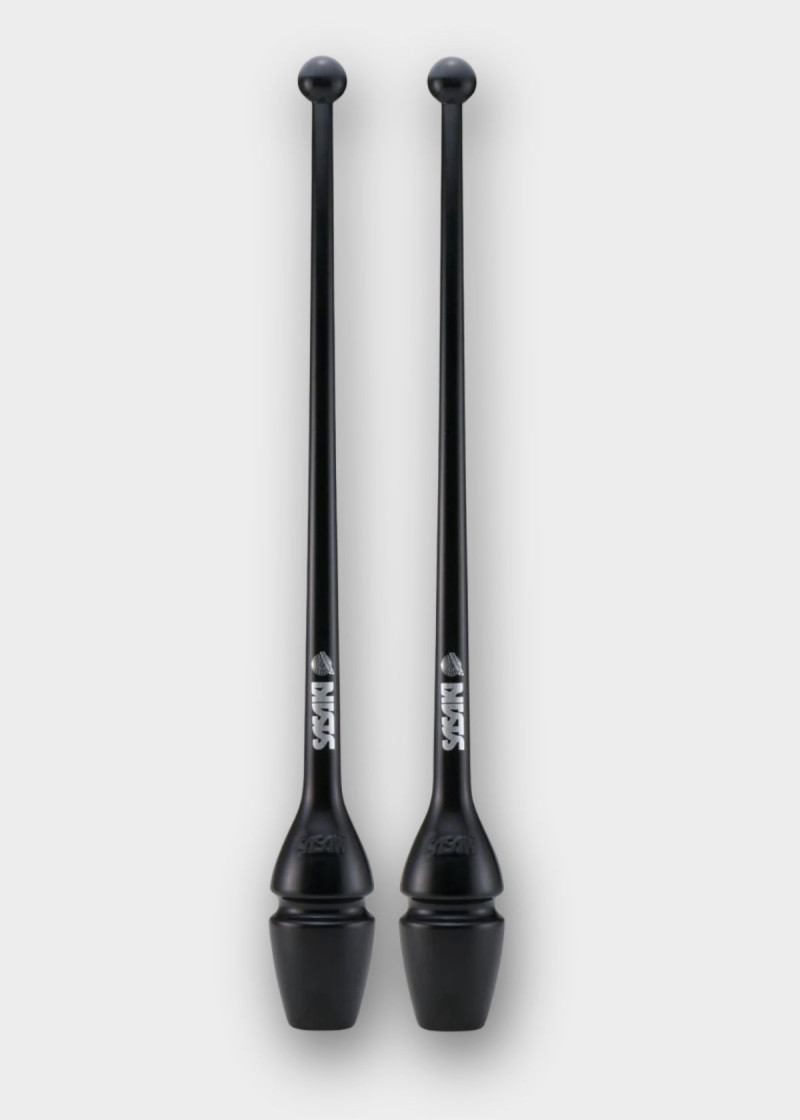 Clubs for gymnastics SASAKI NEW FIG M-34JKH, 40.5 rubber, Black (B), 40.5cm, 150g