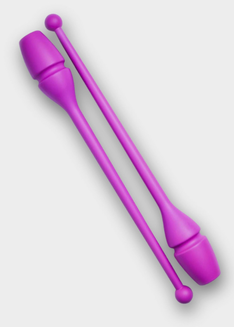 Clubs for gymnastics SASAKI NEW FIG M-34JKH, 40.5 rubber, Raspberry (RS), 40.5cm, 150g