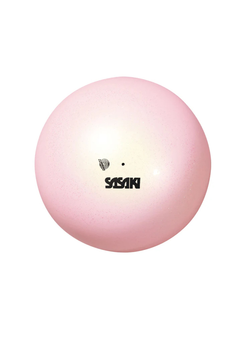 Ball for gymnastics SASAKI NEW FIG M-207AU, 18,5cm rubber, Ice Pink (ICP), 18.5cm, 400g