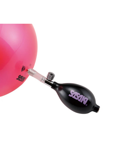Pump for gymnastic ball SASAKI M-23P Black x Lavender (BxLD)