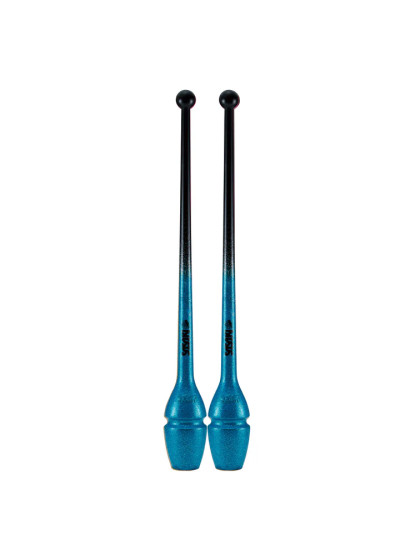 Булавы M-34GH резина, Black x Turquoise-blue (BxTQBU), 44cm