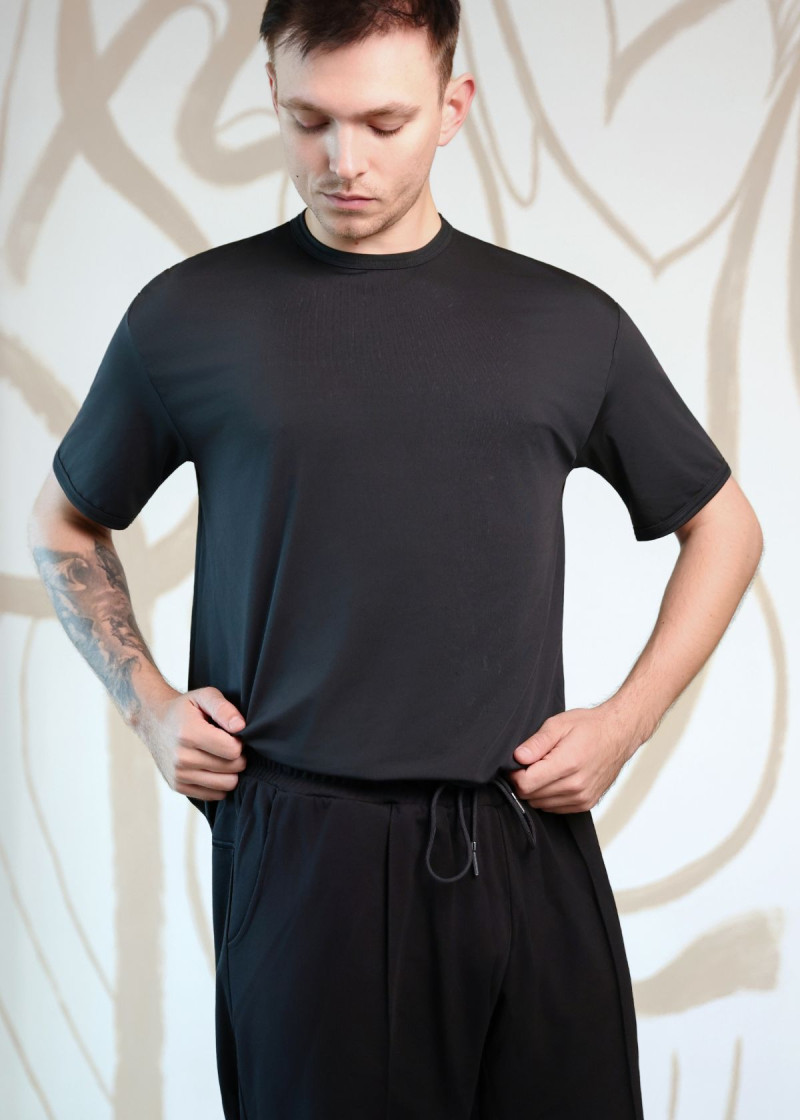 Mens ballroom training pants RONNIE gabardine, black, XL