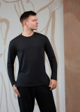 RICCARDO long sleeve t-shirt by Grand Prix polyamide micro, black, L plus
