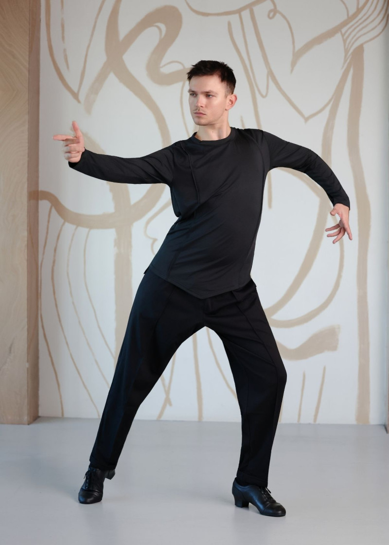 BENITO long sleeve T-shirt by Grand Prix polyamide micro, black, M