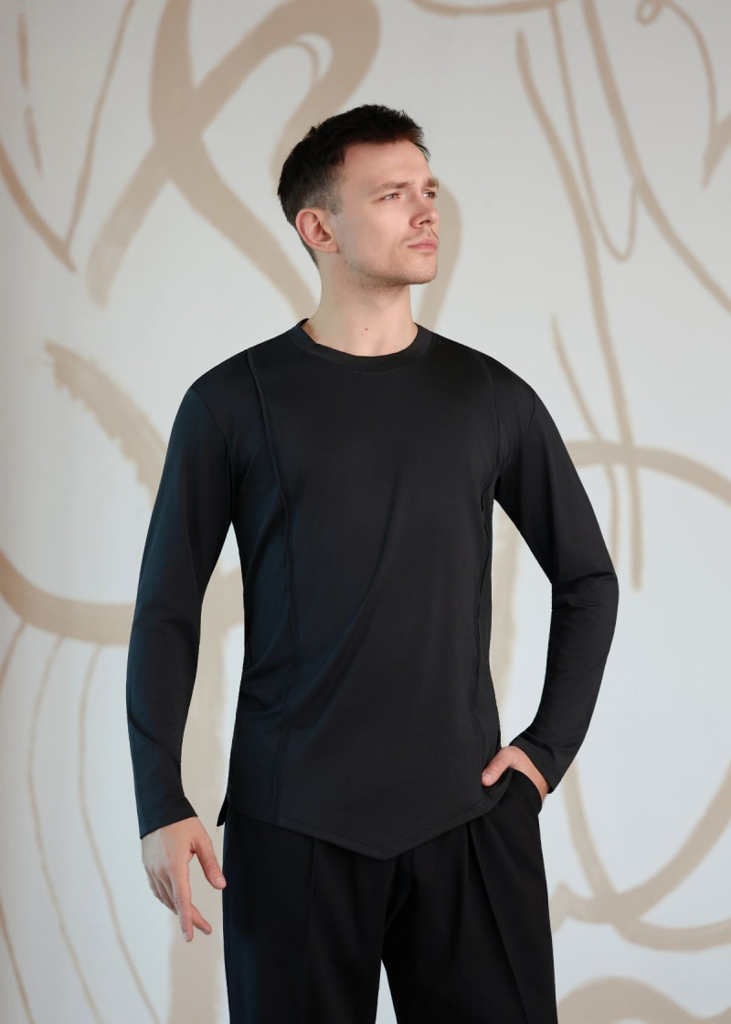 BENITO long sleeve T-shirt by Grand Prix polyamide micro, black, M