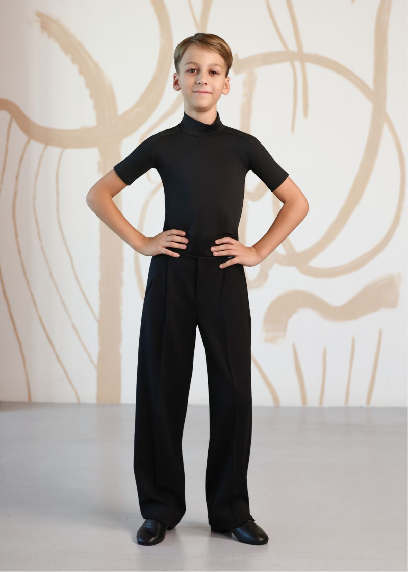 T-shirt SIDNEY 90%polyamide, 10%elastane, black, 128cm