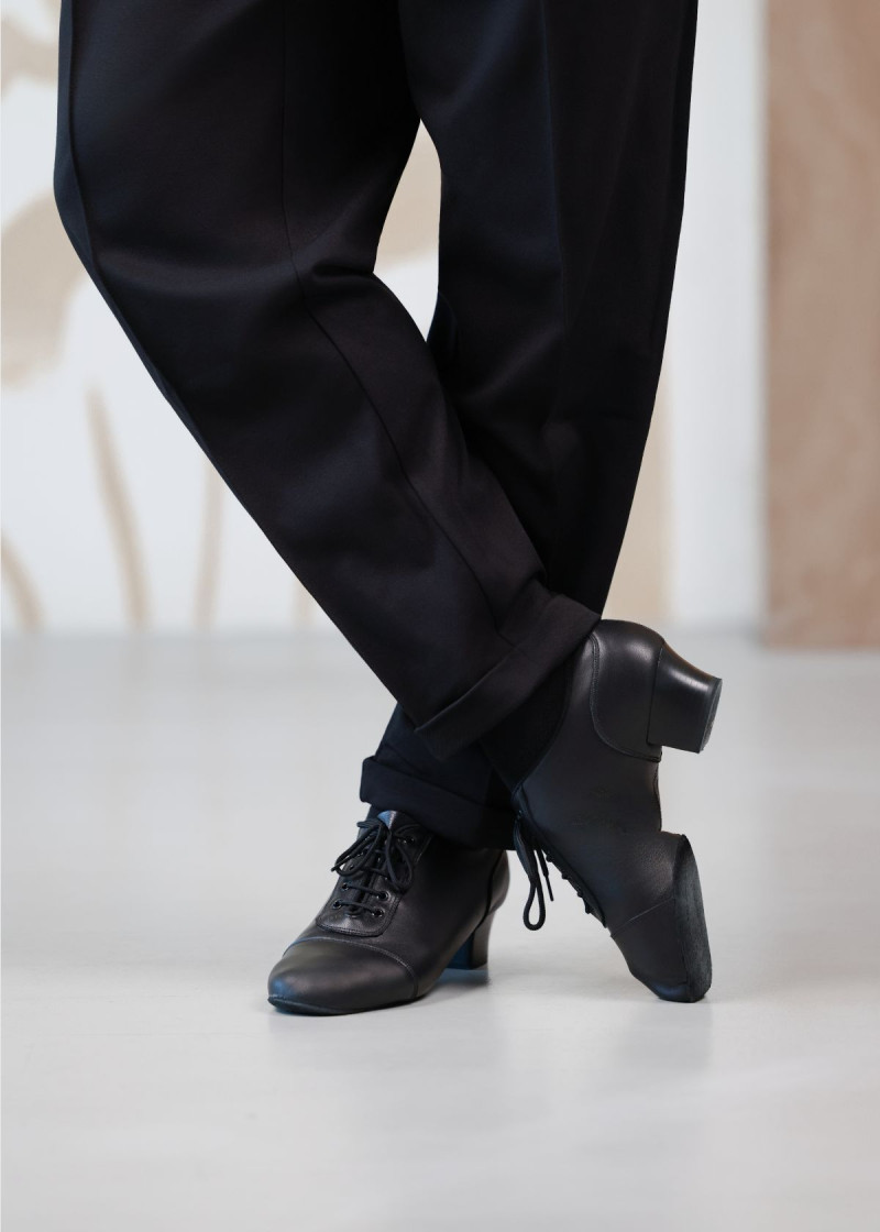 Men's Latin Shoes Grand Prix RICCARDO leather, black, 40