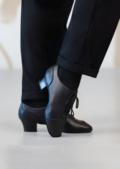 Men's Latin Shoes Grand Prix RICCARDO leather, black, 39