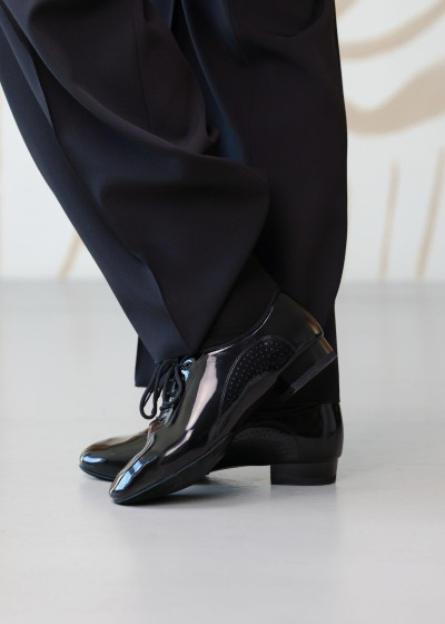 Men's Ballroom Shoes Grand Prix HAMILTON patent leather, black, 37