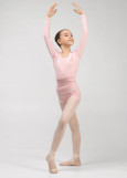 MOMENTUM - Шорты разогревочные MILLIE JUNIOR, отворот rayon rib knit, pink, 140см