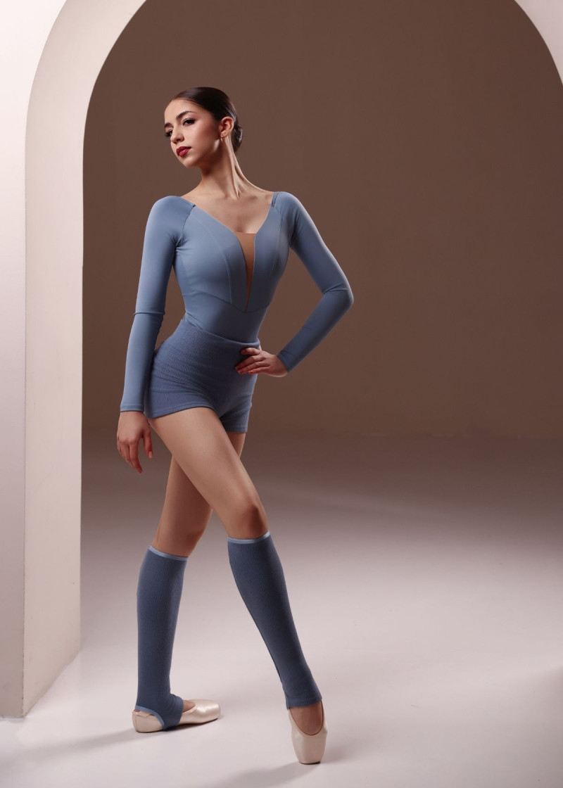 MOMENTUM - Гетры разогревочные JOLIE rayon rib knit, niagara, 40cm