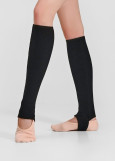 JOLIE Leg Warmers Grand Prix rayon rib knit, black, 40cm