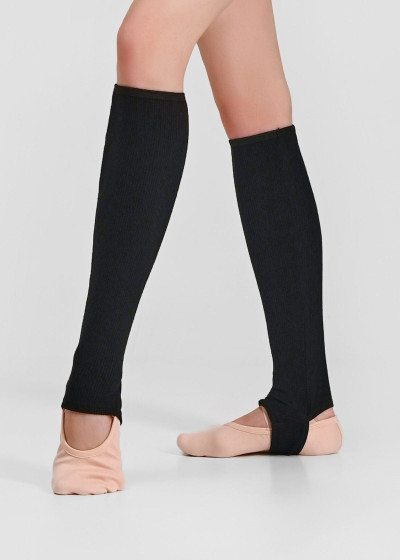 JOLIE Leg Warmers Grand Prix rayon rib knit, black, 40cm