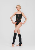 JOLIE Leg Warmers Grand Prix rayon rib knit, black, 40cm