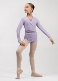 MOMENTUM - Кофта разогревочная WILMA JUNIOR на запах rayon rib knit, lilac, 140-146см