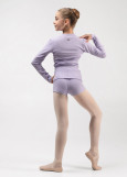 MOMENTUM - Кофта разогревочная WILMA JUNIOR на запах rayon rib knit, lilac, 140-146см
