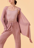 SONA top by Grand Prix melange jersey, dusty rose, XS-S