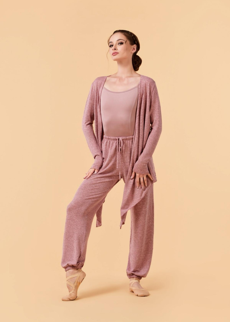 SONA top by Grand Prix melange jersey, dusty rose, XS-S