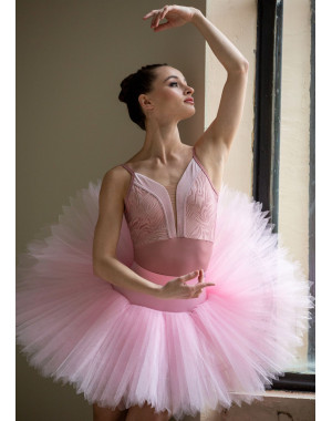 POESIE - Купальник ARABELLA бретели со вставкой нейлон+сетка флок, nostalgia rose, M