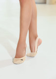 Half Shoes Grand Prix PRIOR PRO microfibre+velours, beige, 39-40