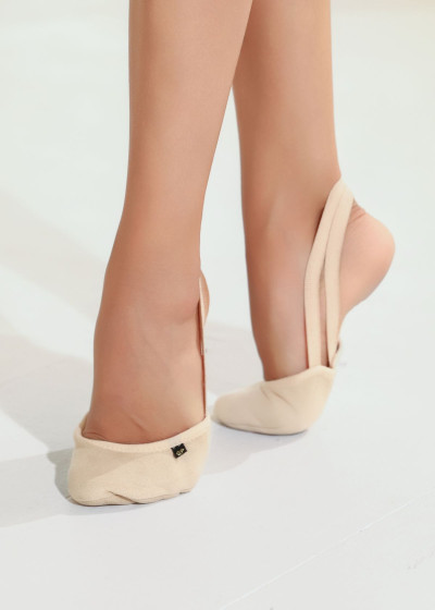 Half Shoes Grand Prix FLEXI microfiber, beige, 27-28