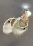 PULSE Half Shoes by Grand Prix microfiber, beige, 33-34