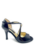 Tango shoes FLAVIA patent leather, black, 8 cm, 6,5