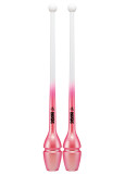 Clubs for gymnastics SASAKI NEW FIG M-34GH, 44cm rubber, White × CherryPink (WxCYP), 44cm