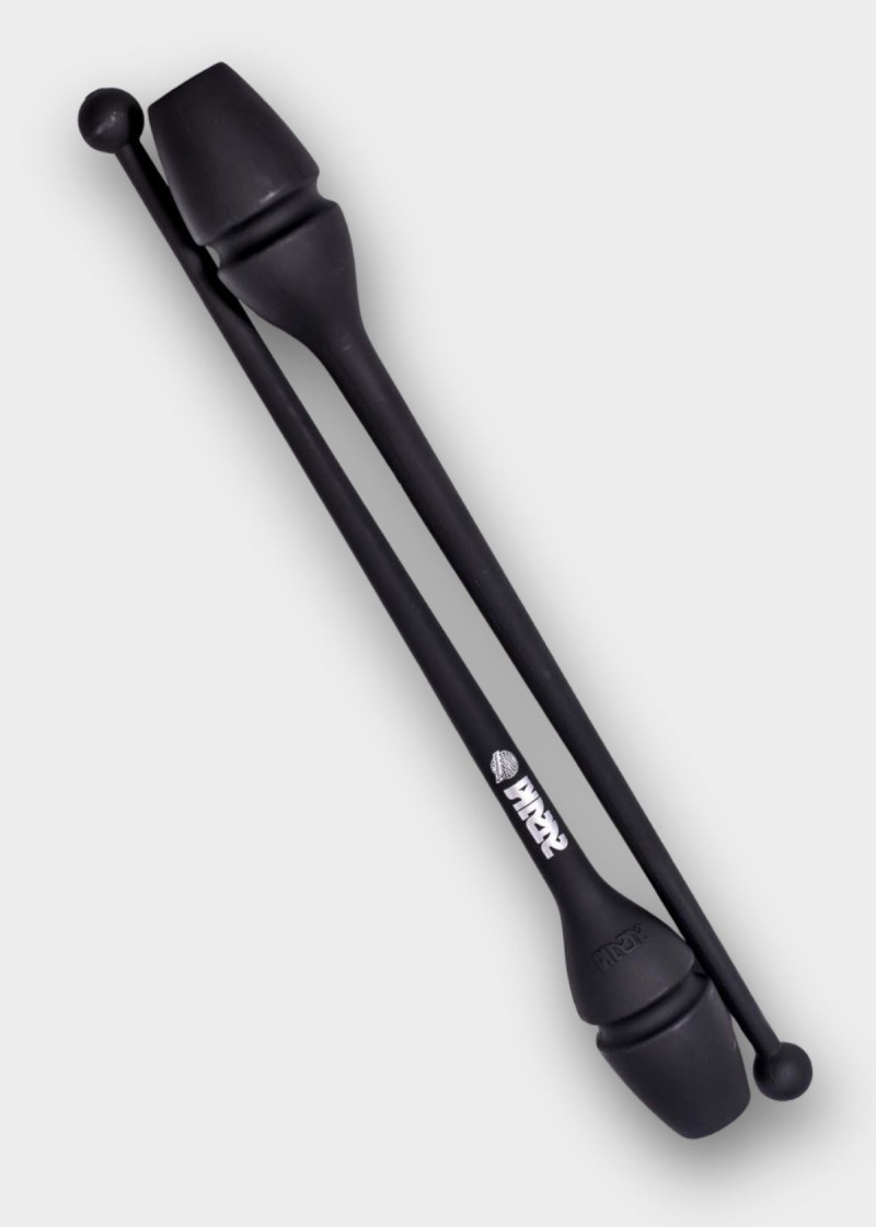 Clubs for gymnastics SASAKI NEW FIG M-34H, 44cm rubber, Black (B), 44cm, 150g