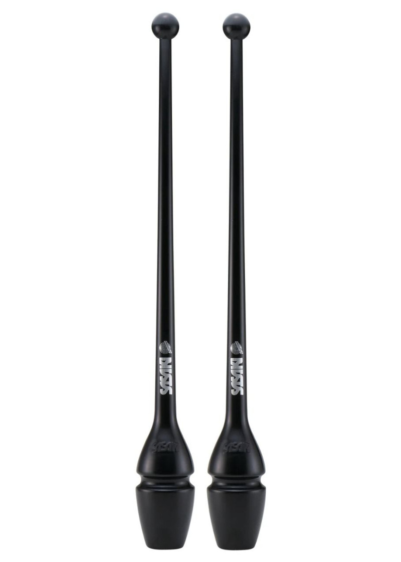 Clubs for gymnastics SASAKI NEW FIG M-34JKH, 40.5 rubber, Black (B), 40.5cm, 150g