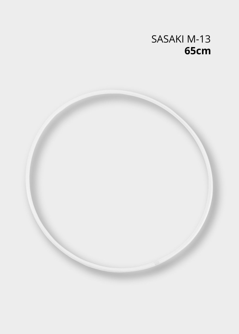 Hoop for gymnastics SASAKI M-13 polyethylene, White (W), 65cm, 260g