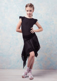 Dress SHARM 90%polyamide, 10%elastane, black+black, 146cm