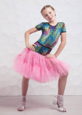 Skirt VOLANT 90%polyamide, 10%elastane, pink lilac, S