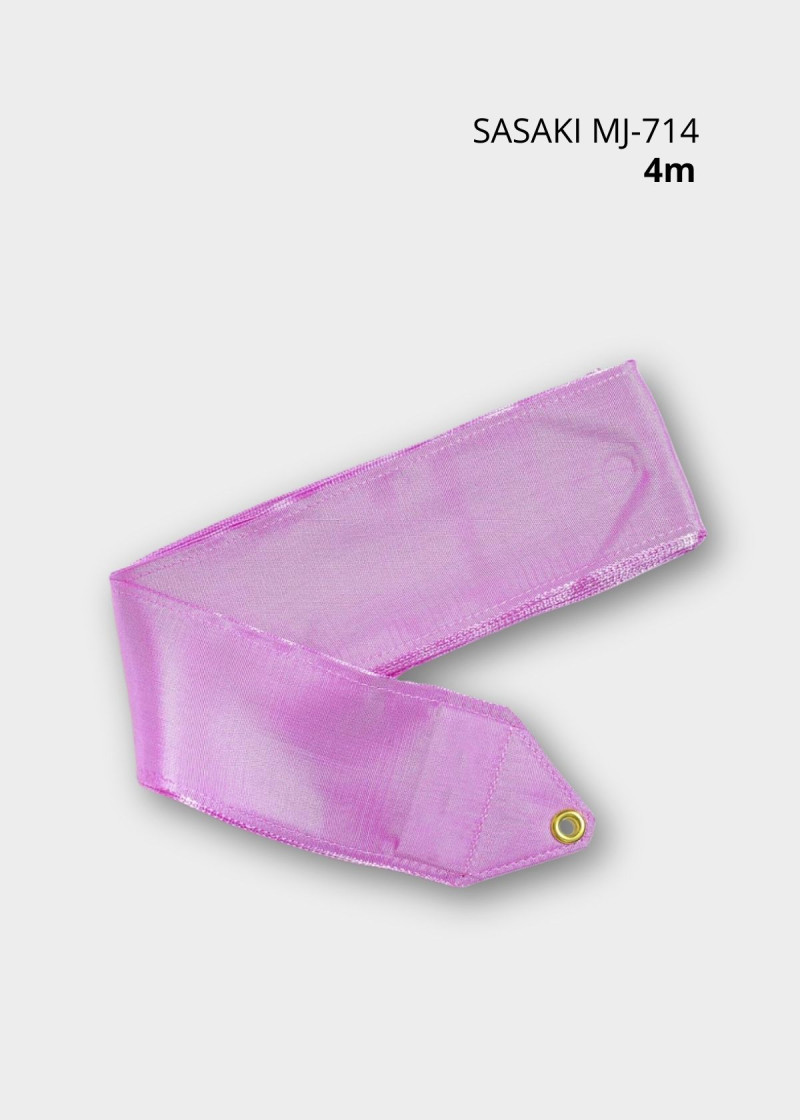 Ribbon for gymnastics SASAKI MJ-714, 4m rayon, Pink (P), 4m