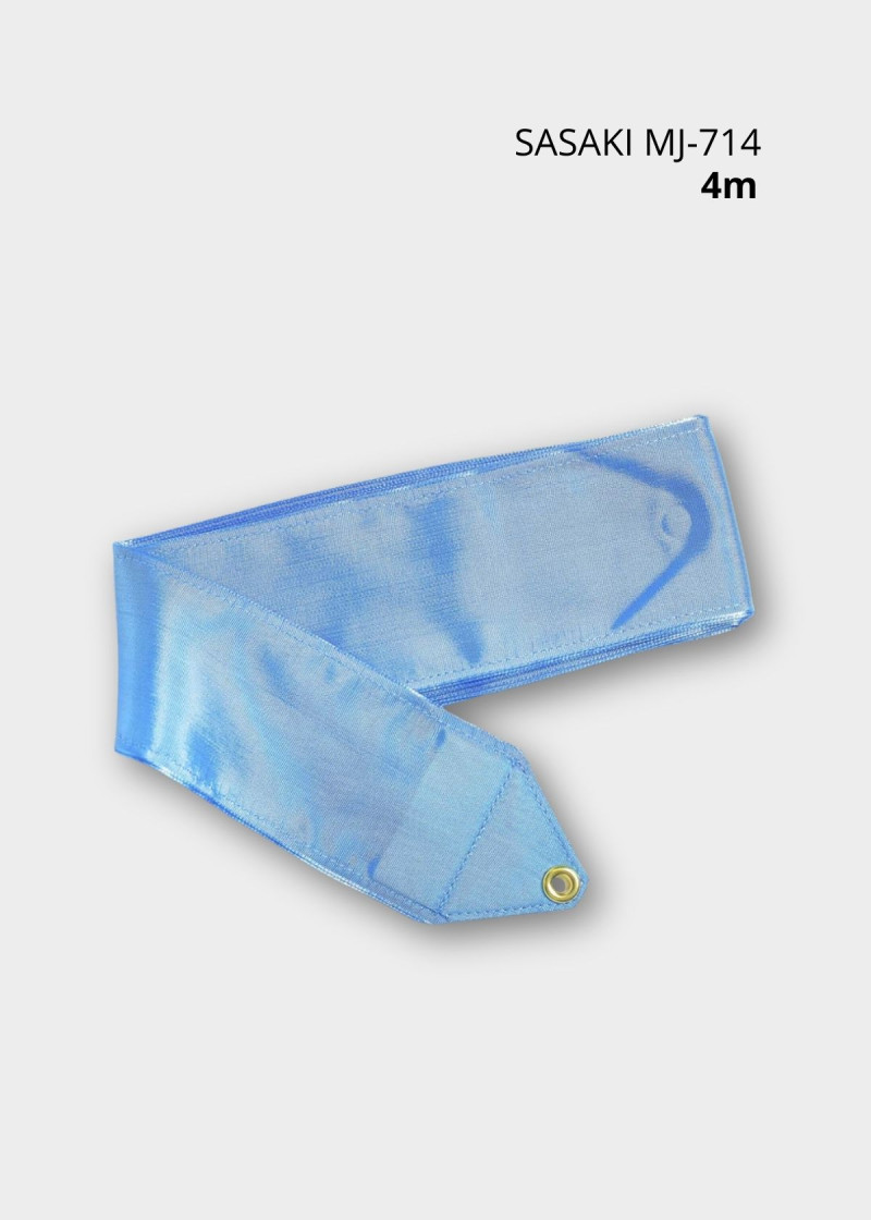 Ribbon for gymnastics SASAKI MJ-714, 4m rayon, Sax Blue (SXBU), 4m