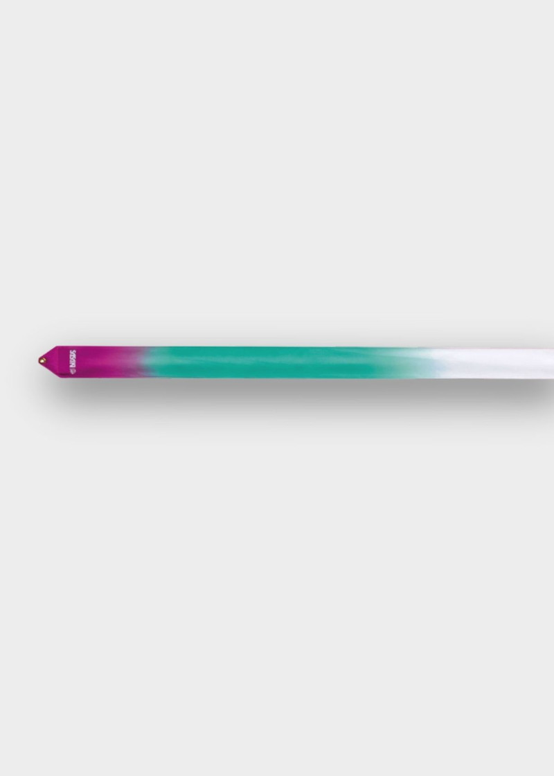 Лента MJ-715HG сатин-шелк, Amethyst × PepperMintGreen × White (AME×PEG×W), 5m