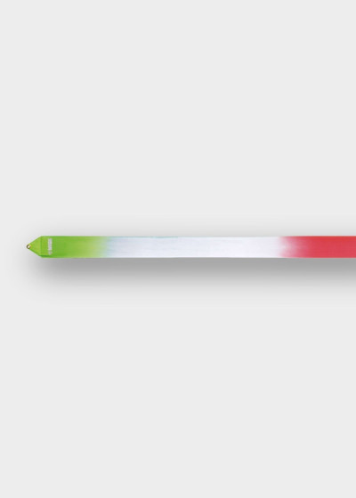 Ribbon for gymnastics SASAKI NEW FIG MJ-715HG, 5m rayon, LimeGreen×White×FreshPink (LYMG×W×FRP), 5m
